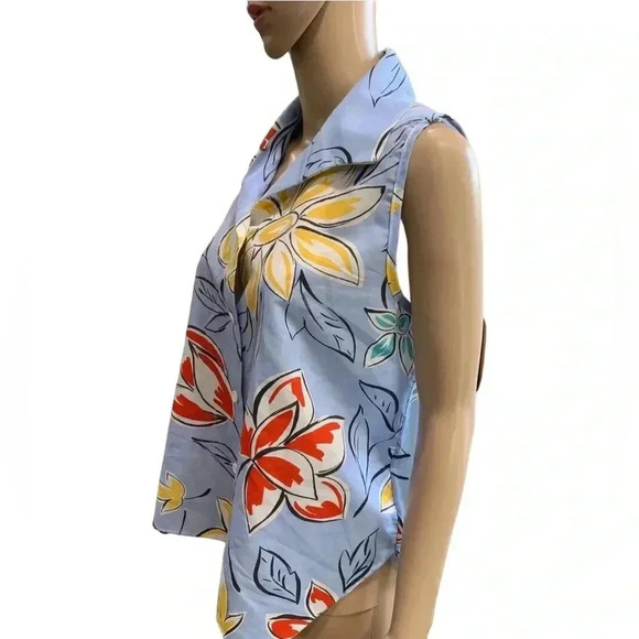 Vintage Denise Creations oversized maternity tent tunic summer sleeveless top-L - Picture 3 of 7